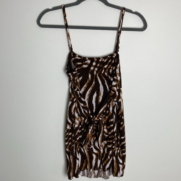 J.T.B Tunic Tank Top Cheetah Print Y2K Vintage Women’s Size Small Beaded Brown - Picture 6 of 8